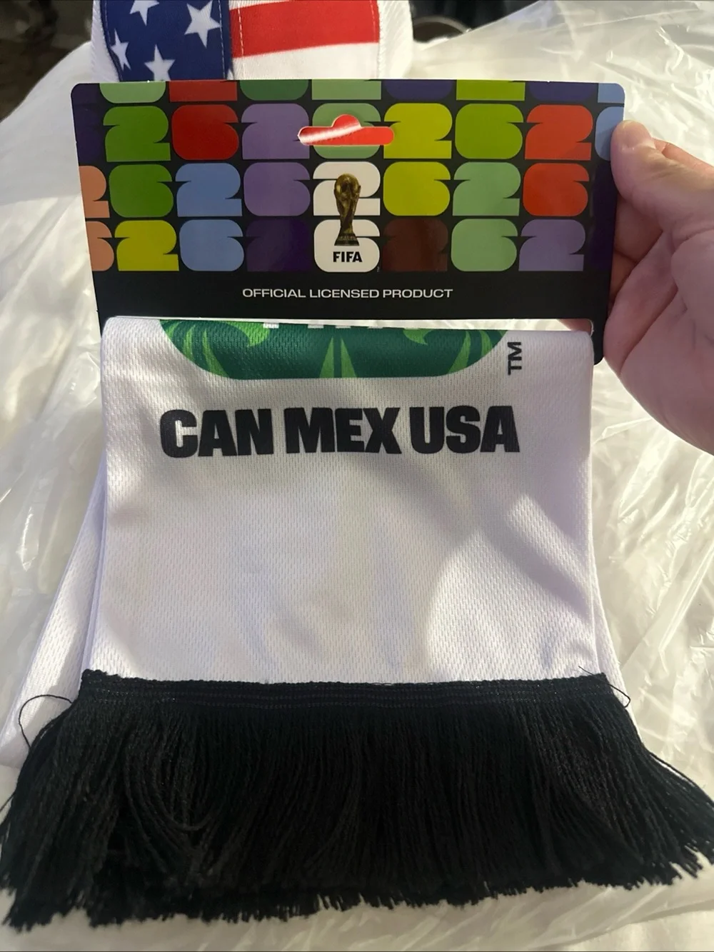 2026 FIFA World Cup Officially Licensed Host Country CAN MEX USA Scarf